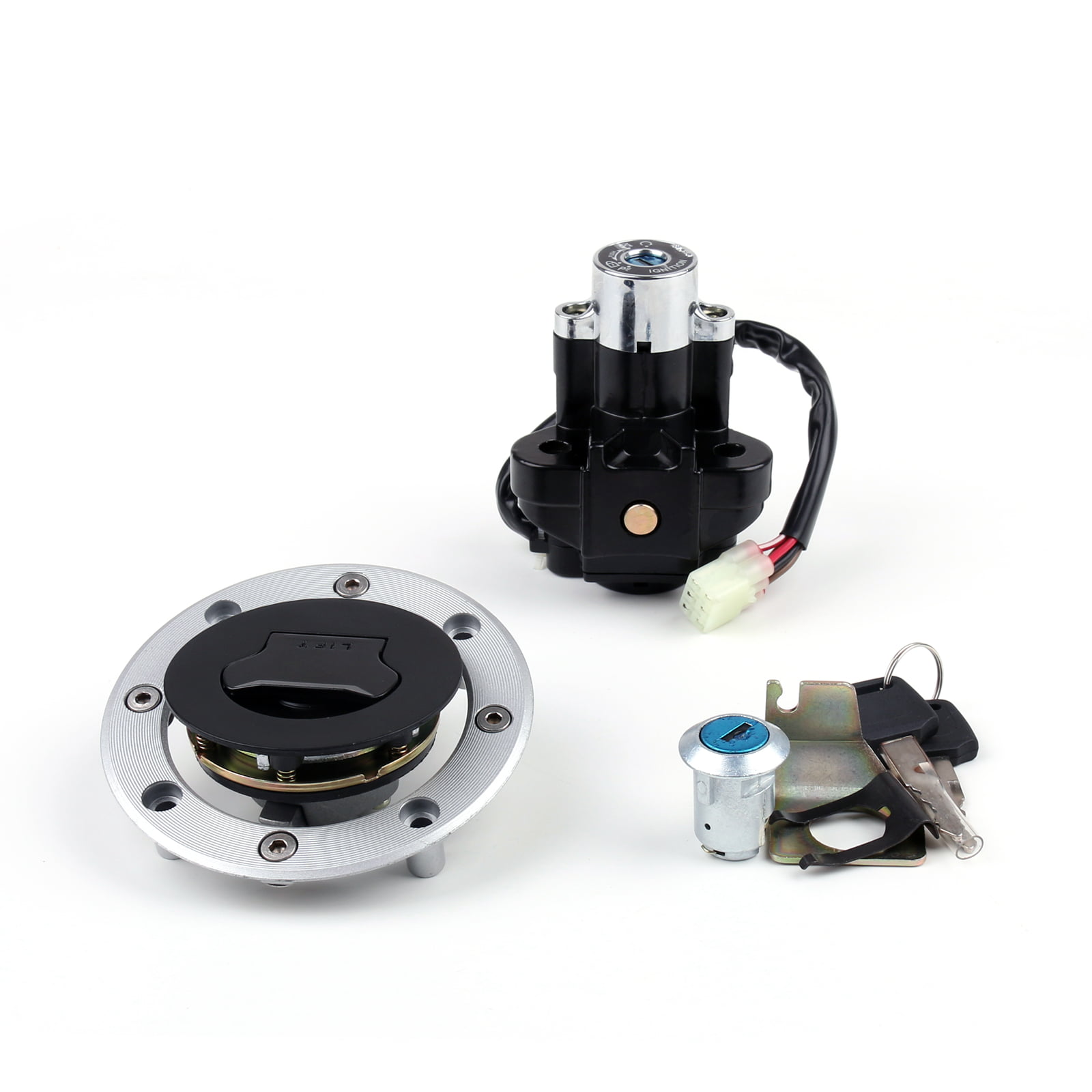 Ignition Switch Gas Cap Seat Lock Keys For Suzuki GSXR600/750 04-05/SV650 99-02