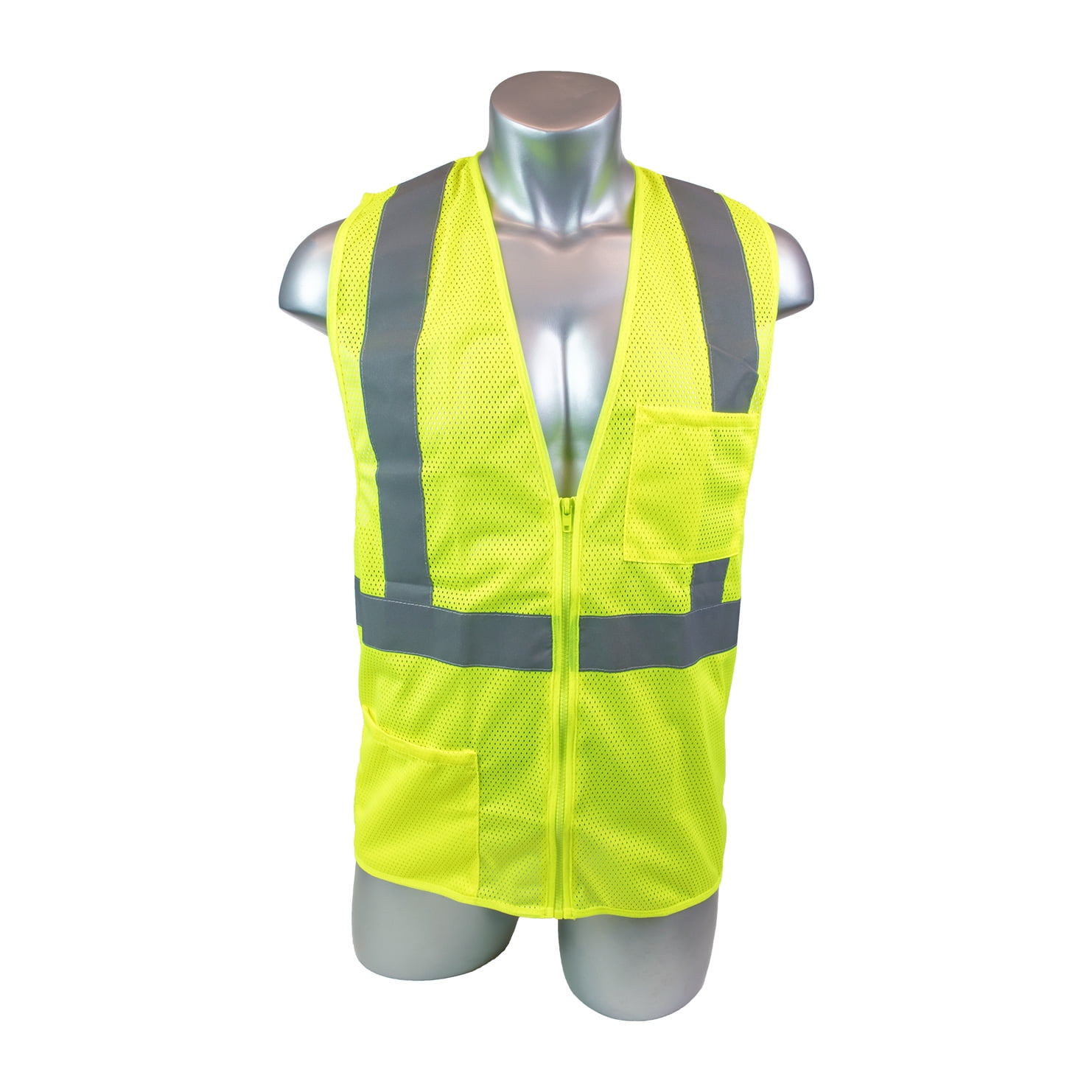 High Visibility Yellow Field VestPack of 10 Safetyshirtsize XL