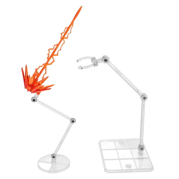 KAKOWELY Figurine 1 Ensemble de Support d'Affichage de Figurine d'Action avec Effet Modèle Anime Support d'Affichage de Figurine d'Action Base de Support avec Effet Accrocheur 5.51"X4.72"X1.97 Pouces