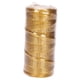 thumbnail image 2 of Cordel de poliéster para envolver regalos con purpurina, accesorio decorativo profesional Oro, 2 of 9