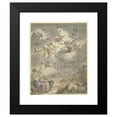 thumbnail image 2 of Cornelis Saftleven 20x24 Black Modern Framed Museum Art Print Titled - The Proclamation to the Shepherds (1677), 2 of 5