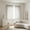 Silver-Free Size/SL, variant on Linen Short Curtains Set of 2 Light Filtering Solid Color Privacy Window Treatment Panels for Bedroom Living Room 30x36in