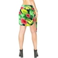 thumbnail image 3 of HAPPY BAY Women's Beachwear Summer Pareo Bikini Beach Wraps Skirt Mini Sarong Coverups Swimwear Swim Cover ups for Women One Size Garnet, Floral Hibiscus, 3 of 5