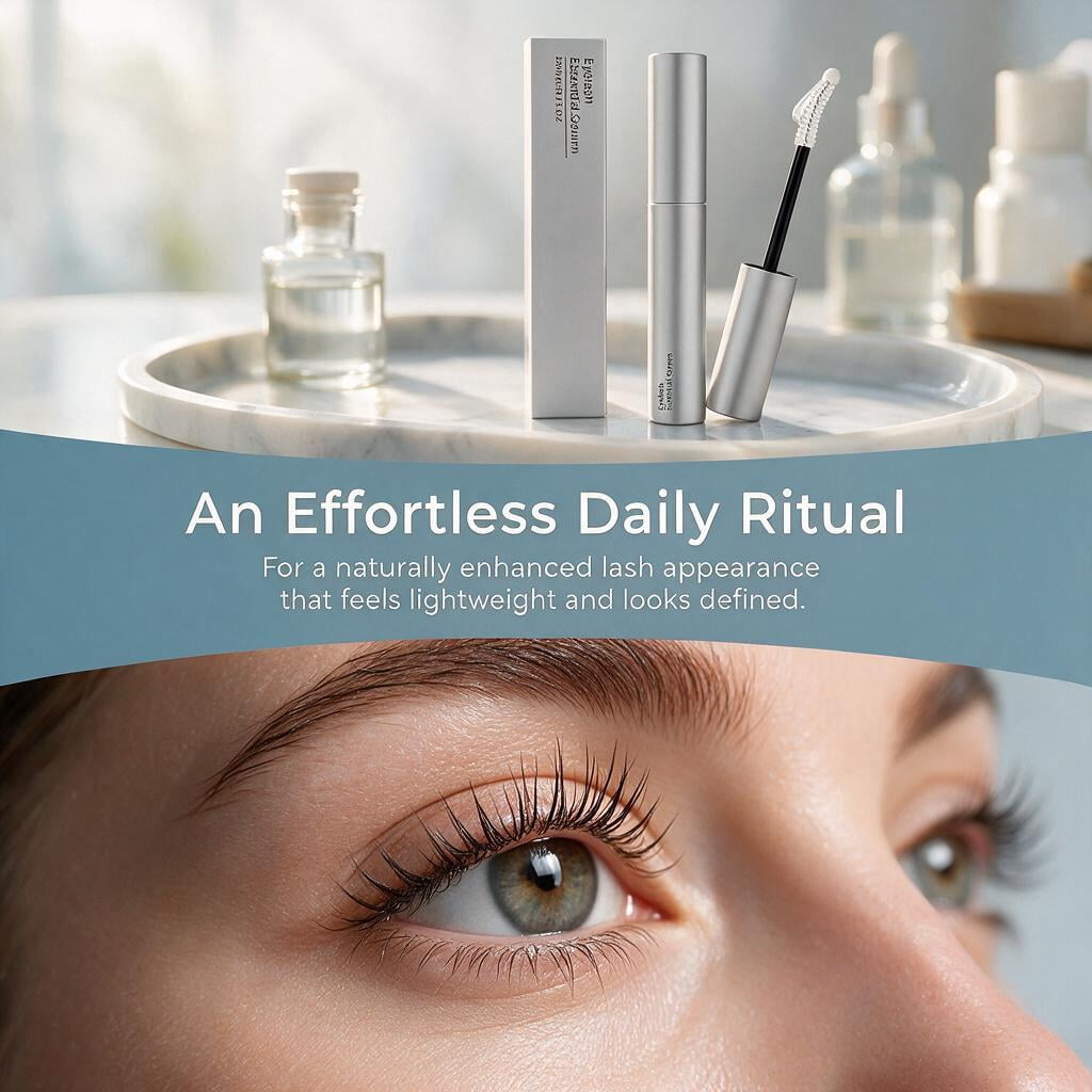 Hanae Korean Lash Serum – Lightweight Daily Eyelash Enhancer for Fuller, Defined Lashes, Easy Precision Application, Nourishing Care for Naturally Beautiful Lashes (3PCS)