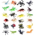 thumbnail image 1 of HLONK 24pcs 24-Piece Simulation Insect Toys  Mini Insects  Spiders  Ladybugs  Scorpions  Butterflies for Party Decorations  Festival Gifts  Trick Props, 1 of 7