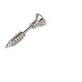 thumbnail image 1 of Pendiente de titanio con tornillo para Halloween, pendientes de acero inoxidable, 1 of 1