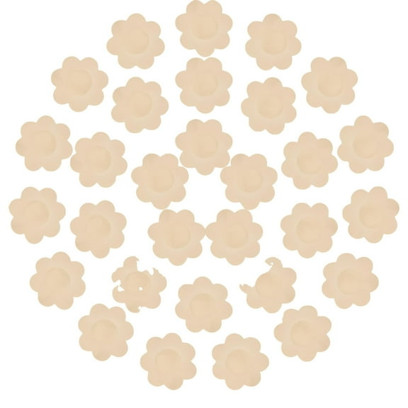 30 Pairs Nipple Covers Disposable, Breast Pasties Comfortable & Sexy, Adhesive Satin Petals Pasties for Women