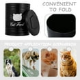 thumbnail image 3 of TABLZONE Airtight Iron Pet Food Storage Bin Sealed Cat Food Container Black, 3 of 8