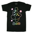 thumbnail image 4 of Kirby T-Shirt Men's Video Game Character Rainbow Outline Short Sleeve Top, 4 of 4