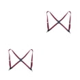 thumbnail image 3 of pitrice Unisex Brace Replacement Korean Easy Matching Elastic Back Braces Wine Red 2Set, 3 of 6