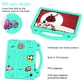 thumbnail image 5 of ELEHOLD Kids Case for Samsung Galaxy Tab A9 Plus EVA Foam Cute Cartoon Case with Built-in Kickstand Shockproof Portable Case for Samsung Galaxy Tab A9+ 11 Inch with DIY Accessories,Mintgreen, 5 of 8