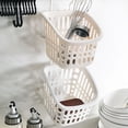 thumbnail image 3 of Bathroom Toothbrushing Cup Holder PP Hanging Sturdy Hook Washroom Accessories Storage Bascket, 3 of 10