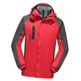 thumbnail image 2 of Chaqueta cortavientos Fernando para hombre de invierno rojo 4XL, 2 of 8