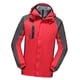 thumbnail image 2 of Chaqueta Softshell con capucha para hombre Abrigo impermeable Chaquetas casuales Cazadora de invierno Chaqueta de senderismo Abrigo a prueba , rojo, XXXL Yinane Chaqueta softshell con capucha, 2 of 8