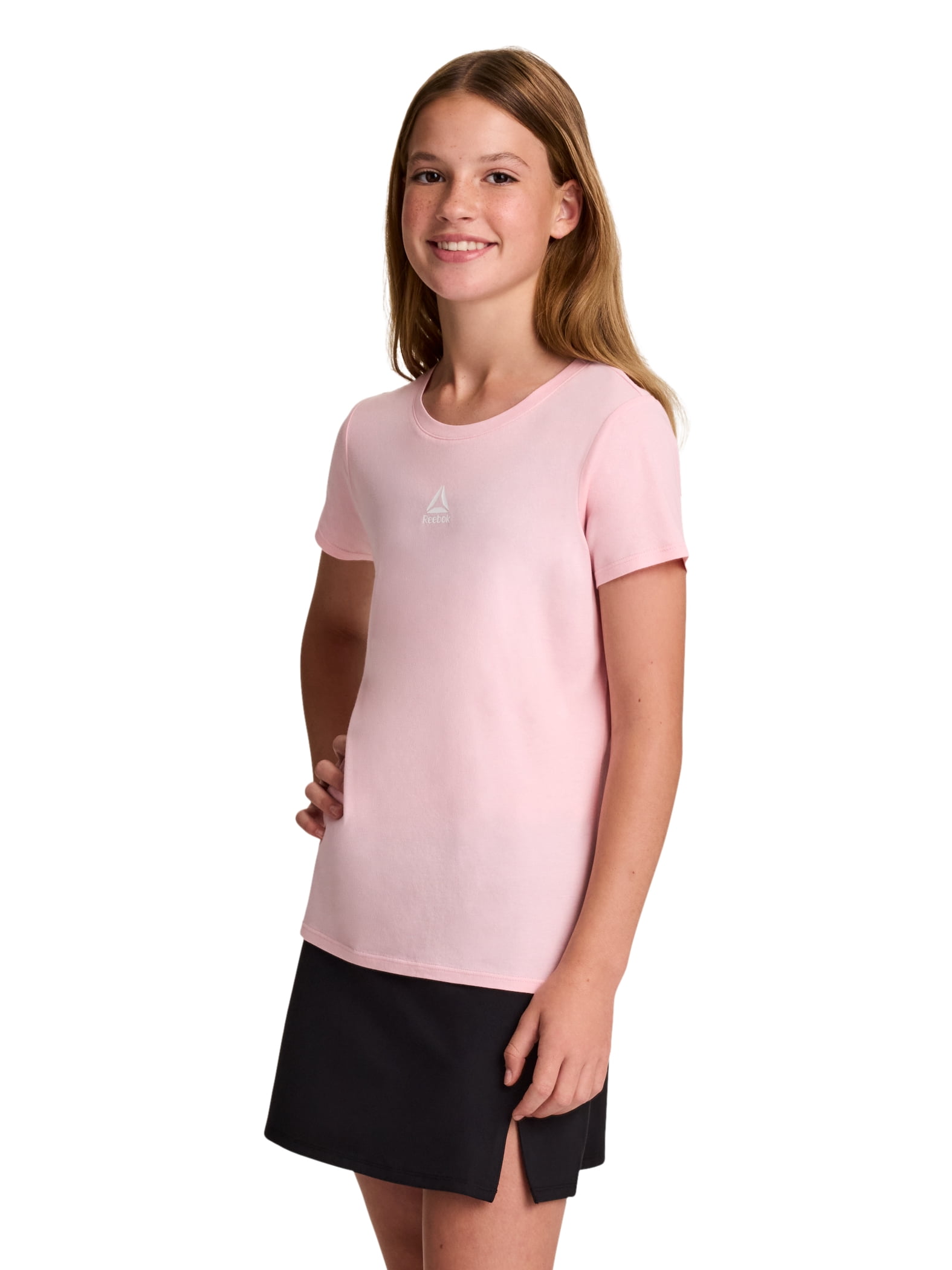 Reebok Girl's Distinction 2-Pack Short Sleeve Performance T-Shirt, Sizes 4-18