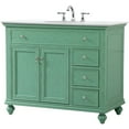 thumbnail image 4 of Elegant Kitchen and Bath 42 inch Single Bathroom vanity in antique white, 4 of 7