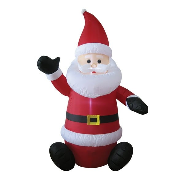 Brite Star Gonflables 6 Pieds avec Lumière Unique, 6 Pieds, Père Noël Assis