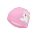 thumbnail image 6 of Unique Bargains 1 Pc Knitted PU Cartoon Horse Swim Cap Pink White, 6 of 6