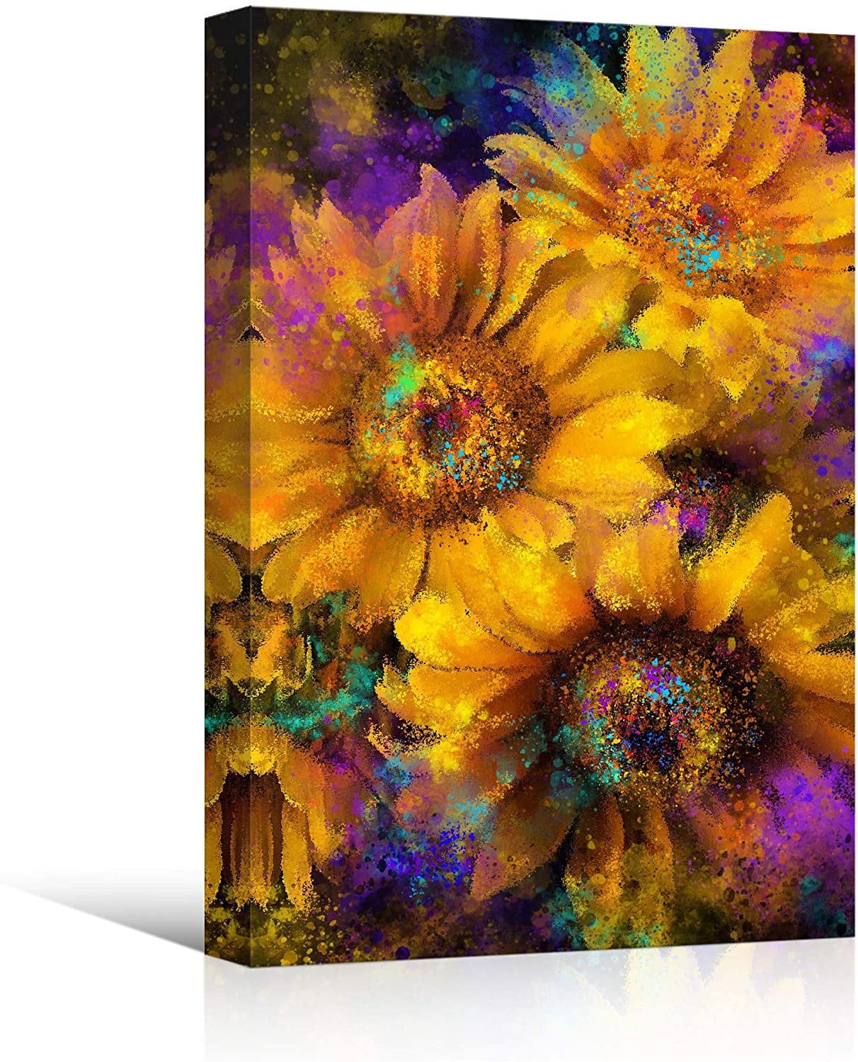 SUNFLOWER GROW by AM 7" x 7" Set of 2 Printed POT HOLDERS