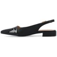 thumbnail image 3 of Journee Womens Bertie Sling Back Two Tone Pointed Toe Flats, 3 of 10
