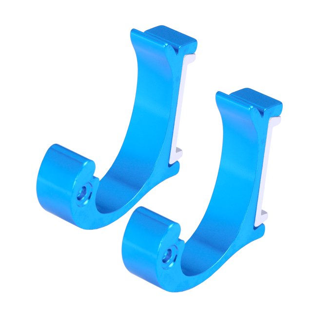 2Pcs Colorful Clothes Hooks Creative Hooks Behind Doors Single Robe Hook Dolphins Hook for Bathing Room Kitchen Bedroom (Sky-blue)