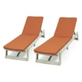 thumbnail image 3 of Noble House Acacia Wood Water Resistant Fabric and Cushion Sets Chaise Lounge - Set of 2, 3 of 11