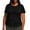 Black, variant on Swstbby Womens Tops Plus Size, Summer Shirts for Women, Women's Round Neck Short Sleeve Solid Plus Size T-shirt Top Green M