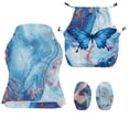 thumbnail image 7 of TSOVTHRID Blue Butterfly Marble Texture Print 4 PCS Gaming Chair Covers Slipcovers with Armrest Covers Computer Chair Cover Stretchable Gamer Chair Cover Cat Scratch Proof, 7 of 7