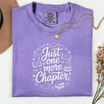 thumbnail image 4 of Comfort Colors® Just One More Chapter Shirt, Book Lover Shirt, Books and Coffee Shirt, Floral Bookish Shirt, Book Club Shirt, Reader Shirt, 4 of 6