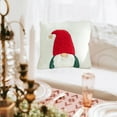 thumbnail image 5 of Nkmbld Christmas Pillow Covers Decoration Velvet Embroidered Santa Claus Pillow Covers for Winter Holiday Farmhouse Home Sofa Couch Decoration, Red, 5 of 7