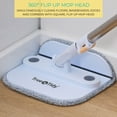 thumbnail image 3 of True & Tidy True Clean Dual Bucket and 2.0 Spin Mop System with Clean Water Separation, Self Cleaning Microfiber Floor Mop for All Surfaces, 3 of 12