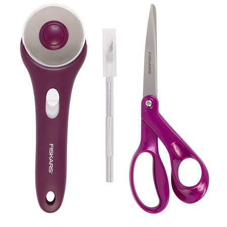 Fiskars 3-Piece Home Decor Sewing Starter Set, Purple