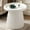 20" Ivory White, variant on Shaiailed 27" White Round Coffee Table,Low Round Coffee Table with Fluted Pedestal,Modern End Tables,Small Circle End Table for Living Room