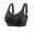 Black, variant on 2PC Bras for Women Strong Fixed D Fitness Running Jogging Yoga Balconette Bra,Red,95C