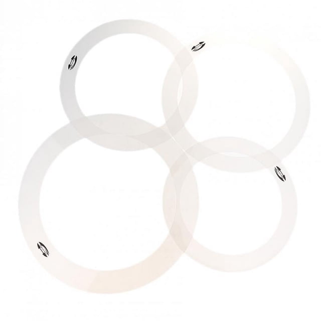 Juego de 4 Anillos Silenciadores para Bombo Accesorios de Percusión, Color Gris, 12 '' 13 '' 14 '' 16 '' 12 inch 13 inch 14 inch 16 inch
