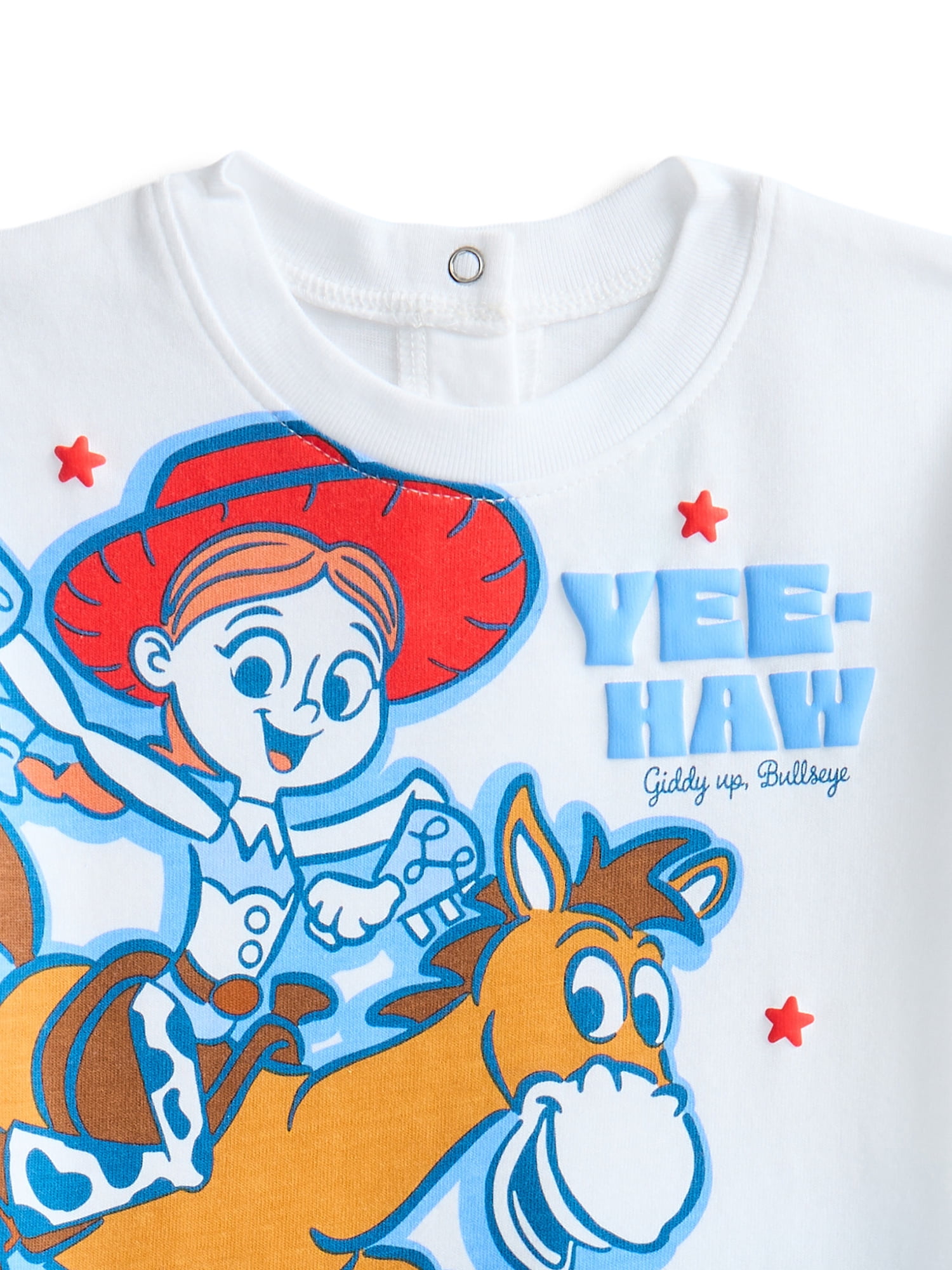 Toy Story Baby Girls Short Sleeve Graphic Tee and Matching Bike Shorts Set, 2-Piece, Sizes 0/3M-24M