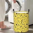 thumbnail image 6 of Uemuo Blue Spots Pattern Circular Laundry Hamper Basket with handles,Collapsible laundry basket,Large capacity laundry hamper,Laundry Organizer-Small, 6 of 8