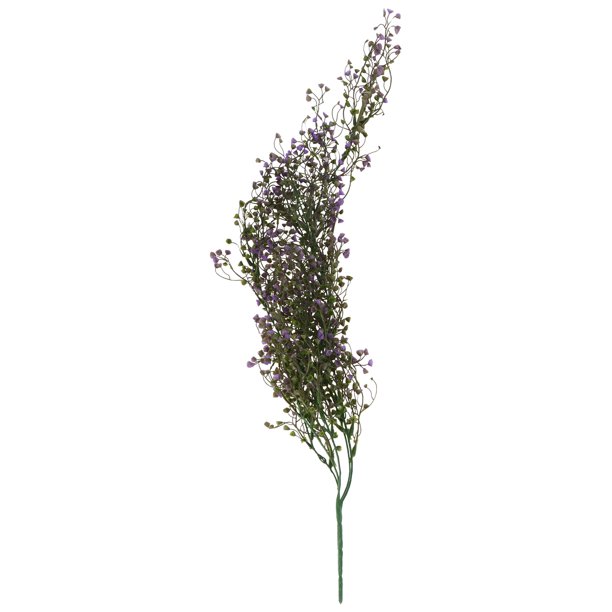 Planta colgante artificial de 80 cm, enredadera de ratán y sauce, para decoración de pared de jardín (morado)