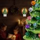 thumbnail image 2 of Moyic Luz nocturna de atmósfera de Papá Noel, hecha en resina, 7 vatios de potencia, luz blanca brillante, noche de árbol de Navidad Iluminación navideña verde, 2 of 6