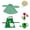 Green, variant on Beforeyayn Gardener Goose Outfit, Outdoor Garden Dress Up Outfit for Goose, for Farmhouse or Cottage Decor Fans, on Lawn or Flower Bed, for Whimsical Gardener Theme
