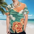 thumbnail image 5 of High Quality Hawaiian Shirts for Men Short Sleeve Aloha Beach Shirt Floral Summer Casual Button Down Shirts Blouses QLFGMT, 5 of 7