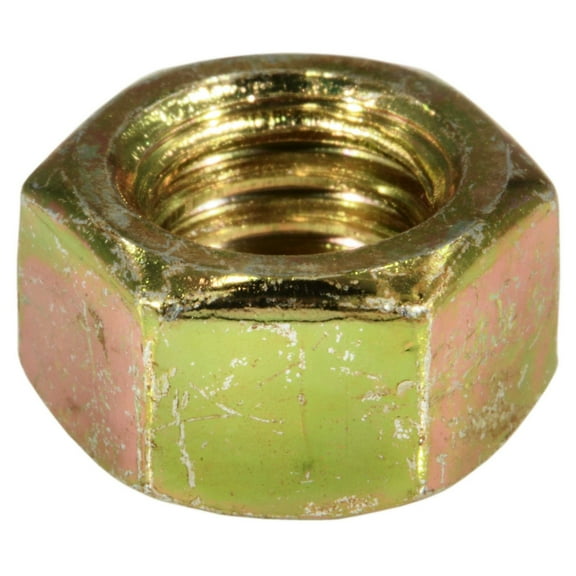 3/8"-16 Zinc Plated Steel Coarse Thread Left Hand Hex Nuts HNS-206 (6 pcs.)