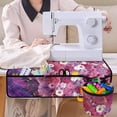 thumbnail image 4 of HELLHERO Flower Fabric Polyester Sewing Machine Pad Storage Bag Easy to Clean Practical for Family Mom Wife, 4 of 5