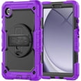 thumbnail image 1 of Funda para Samsung Galaxy Tab A9 8.7'' 2023 (SM-X110/X115/X117), Funda Protectora Resistente a Golpes con Protector de Pantalla, Soporte Giratorio de 360°, Correa para Mano/Hombro y Soporte para, 1 of 9