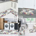 thumbnail image 5 of Pioneer Flower Floral Print Pattern Kitchen Rugs Sets Of 2,Anti Fatigue Kitchen Mat Rugs Non Slip Washable,Decorative Kitchen Floor Mats for Kitchen,Sink,Laundry,17"x30"+17"x47", 5 of 7