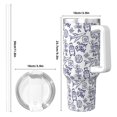 thumbnail image 4 of Goofa World Travel2 Print 40oz Ice Bully With Handle And Straw Stainless Steel Vacuum Insulated Cup And 2 In 1 Straw Lid, 4 of 8