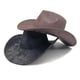 thumbnail image 4 of Adjustable Western Cowboy Hats Unisex Foldable Hat Lightweight Cowboy Hats For Outdoor Event City Exploration Khaki, 4 of 4