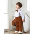 thumbnail image 6 of ETHAN Baby Boy Clothes Suit 0-18M Infant Tuxedo 4-Piece Baby Boy Formal Outfits Set Dress Shirt + Vest + Pants + Bowtie, 6 of 8