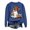 Blue, variant on Women's Halloween Sweatshirt Cute Ghost Graphic Pullover Tops Funny Novelty Pumpkin Print Crewneck Sweatshirts (Grey, XXL)
