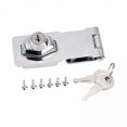 thumbnail image 1 of 4x Cerraduras de Cerrojo con Llave, Cerrojo de Seguridad Chapado en Aleación de Zinc con Tornillos, Fácil de Instalar, 2 Llaves Universales, Cerradura 4 piezas, 1 of 8